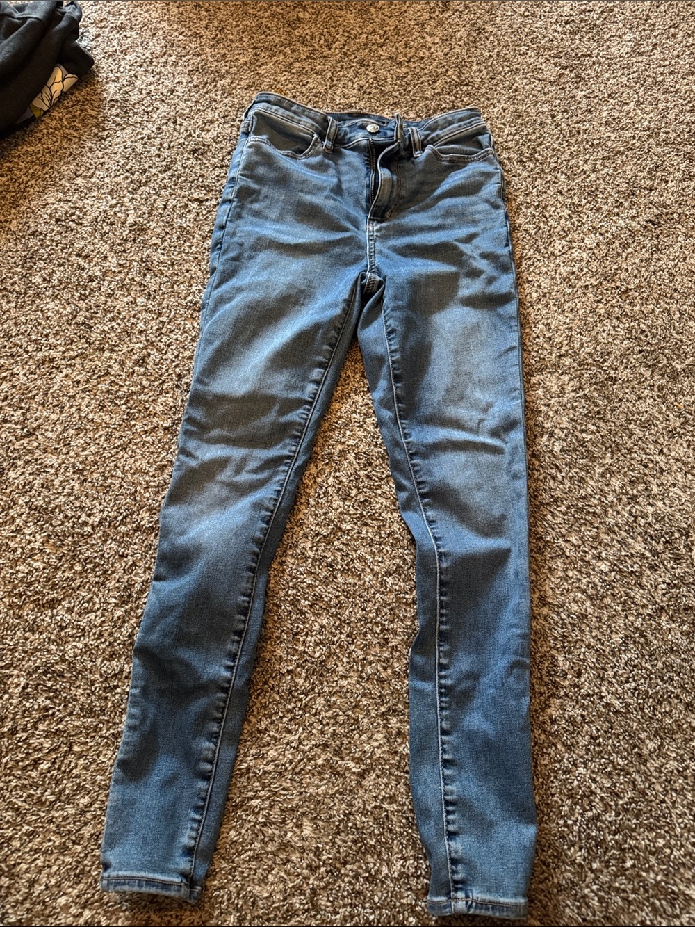 Classic High-Rise Skinny Jeans - Blue